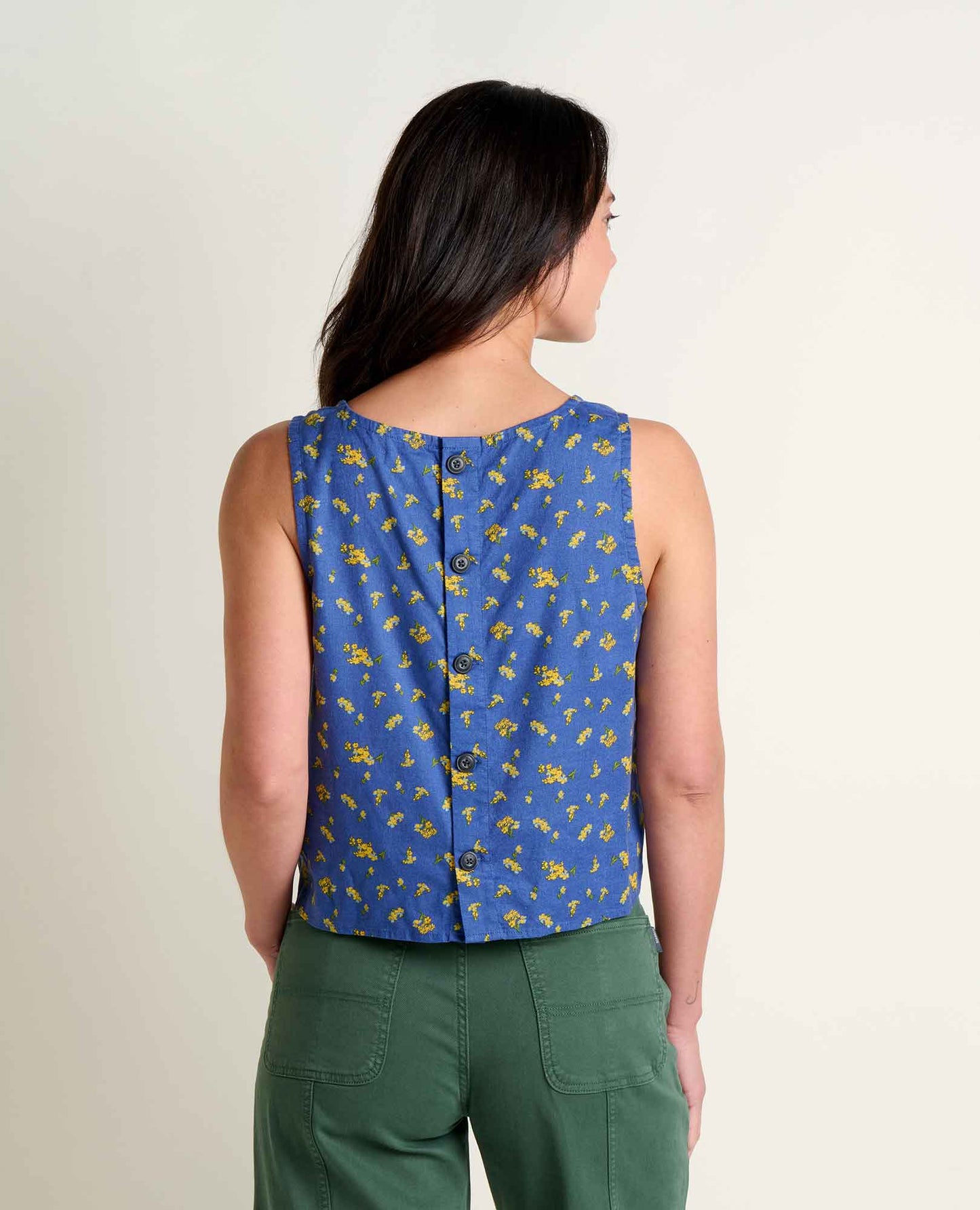 Taj Hemp Button Back Tank