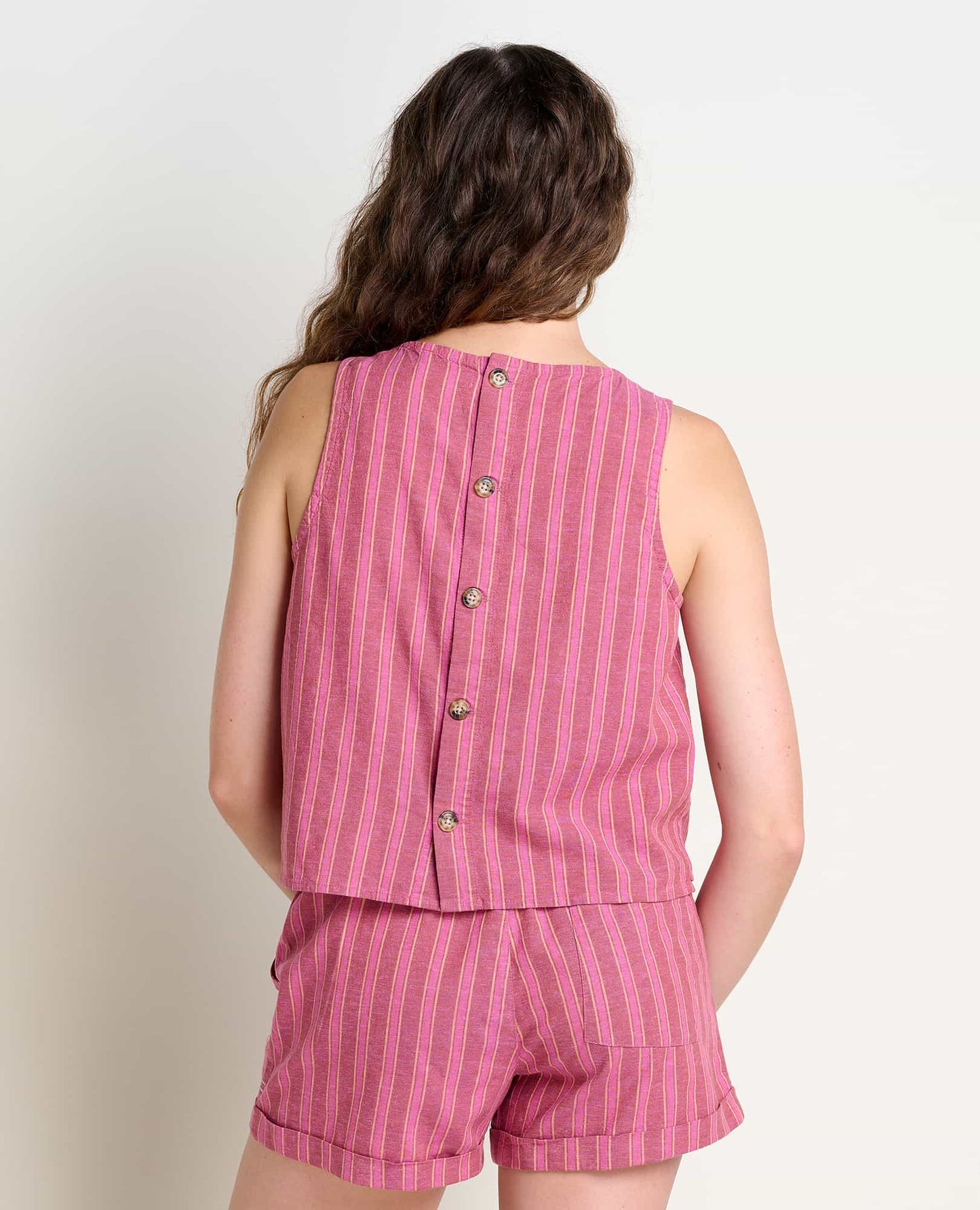 Taj Hemp Button Back Tank