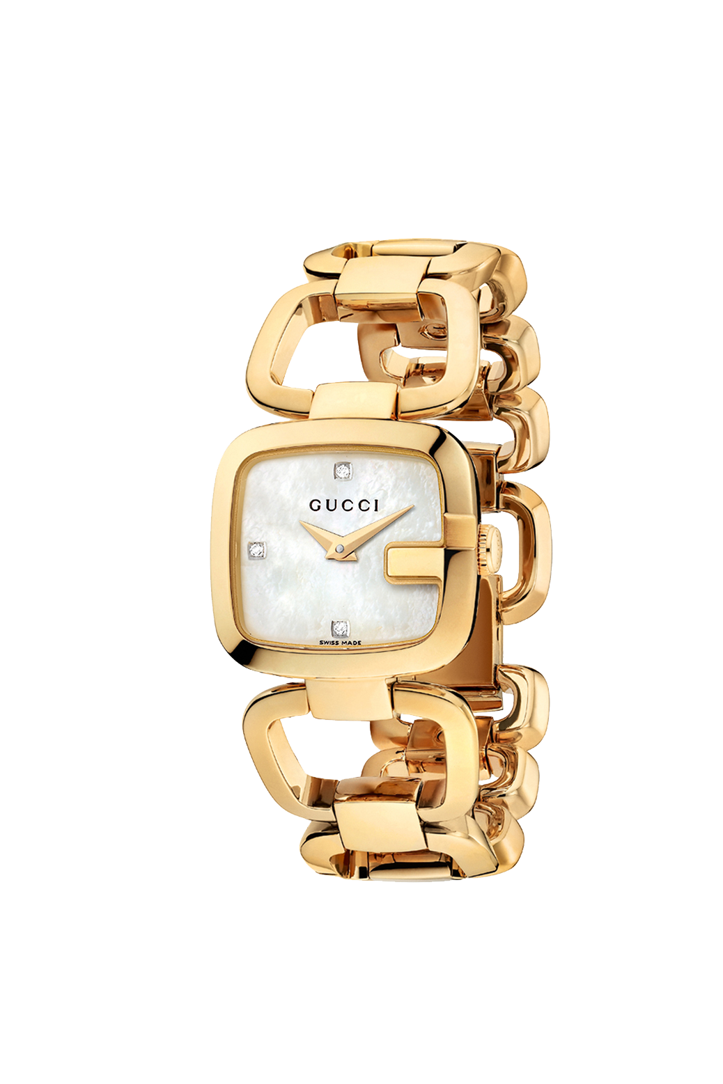 Gucci G Collection Diamond Gold Plated Ladies Watch