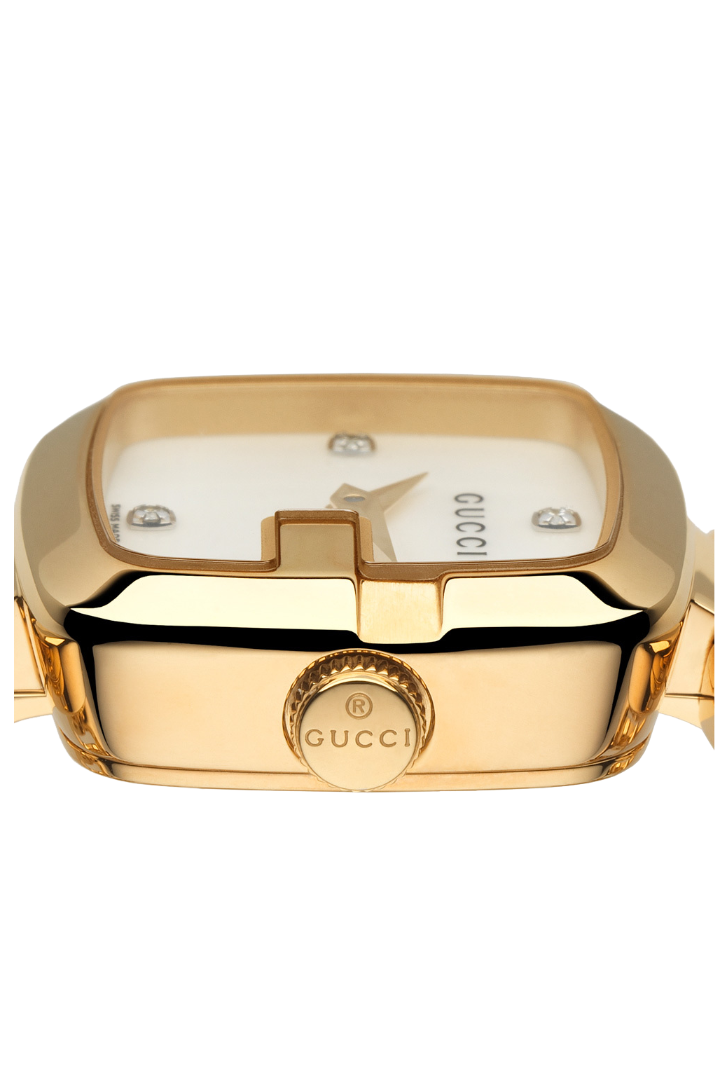 Gucci G Collection Diamond Gold Plated Ladies Watch