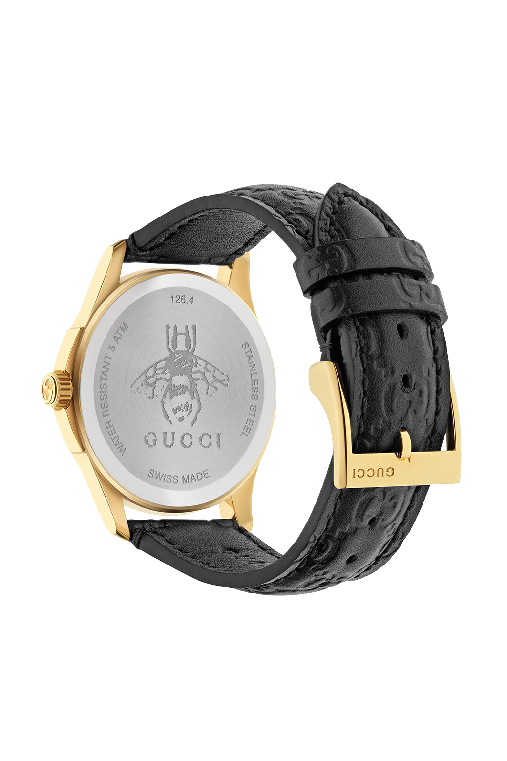 Gucci G Timeless Gold Plated Leather Watch