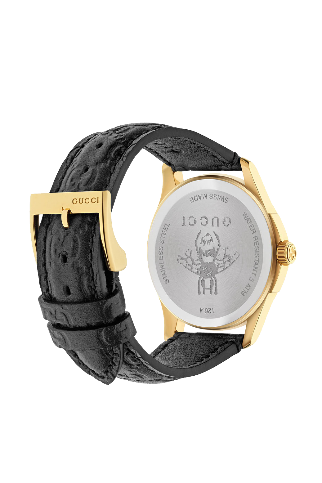 Gucci G Timeless Gold Plated Leather Watch