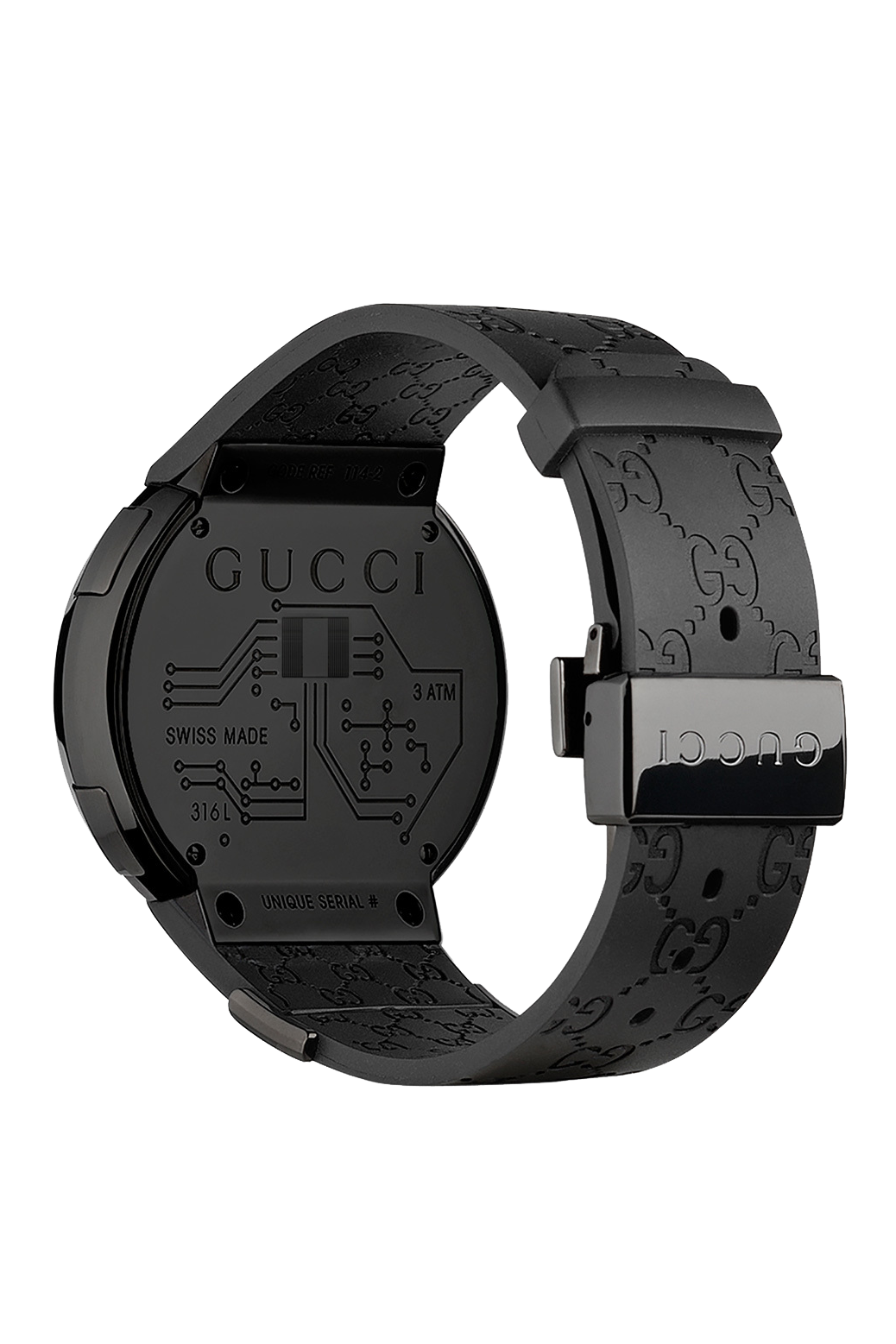 Gucci I Gucci Ion Plated Digital Mens Watch