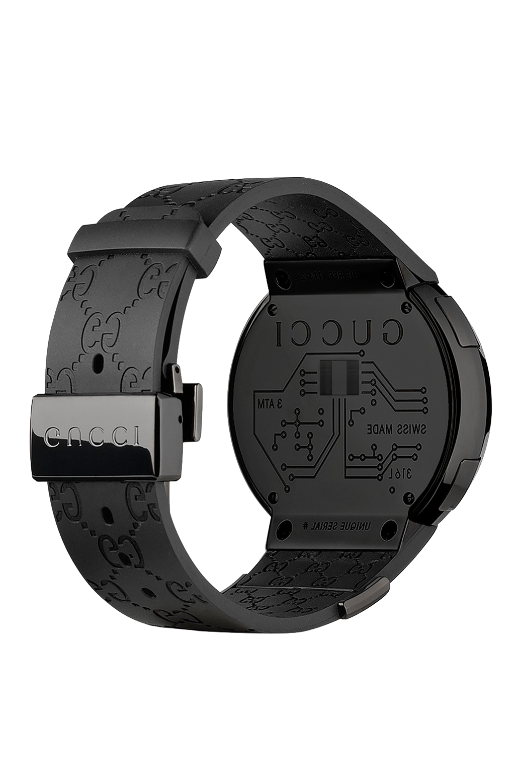 Gucci I Gucci Ion Plated Digital Mens Watch