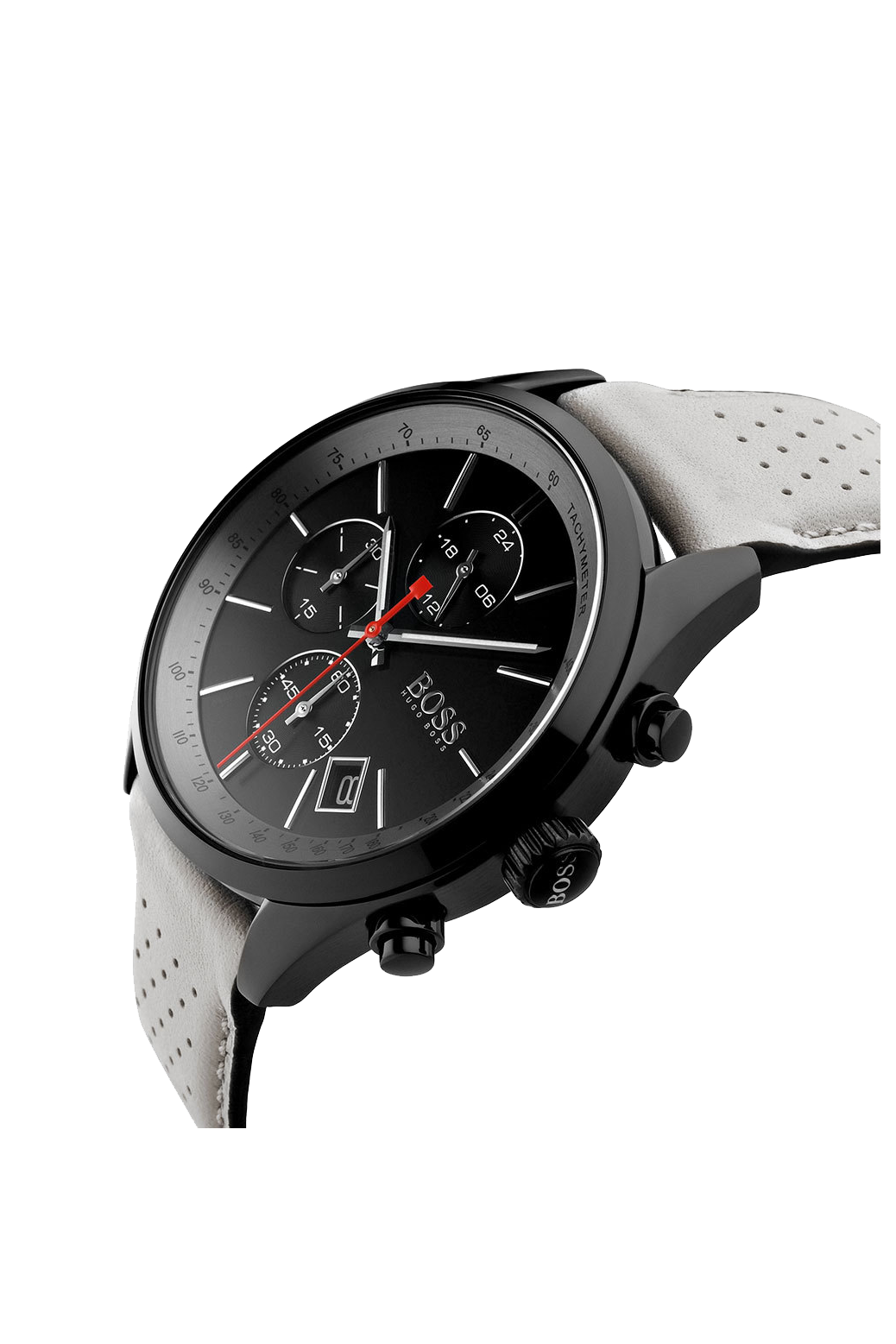 Hugo Boss Grand Prix Black Ion Plated Chronograph Mens Watch