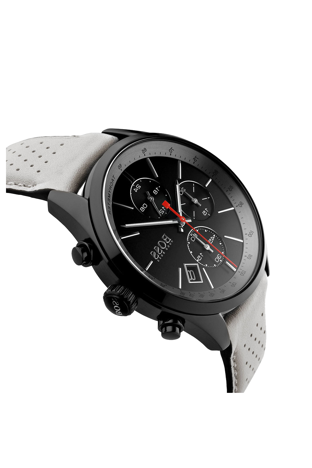 Hugo Boss Grand Prix Black Ion Plated Chronograph Mens Watch