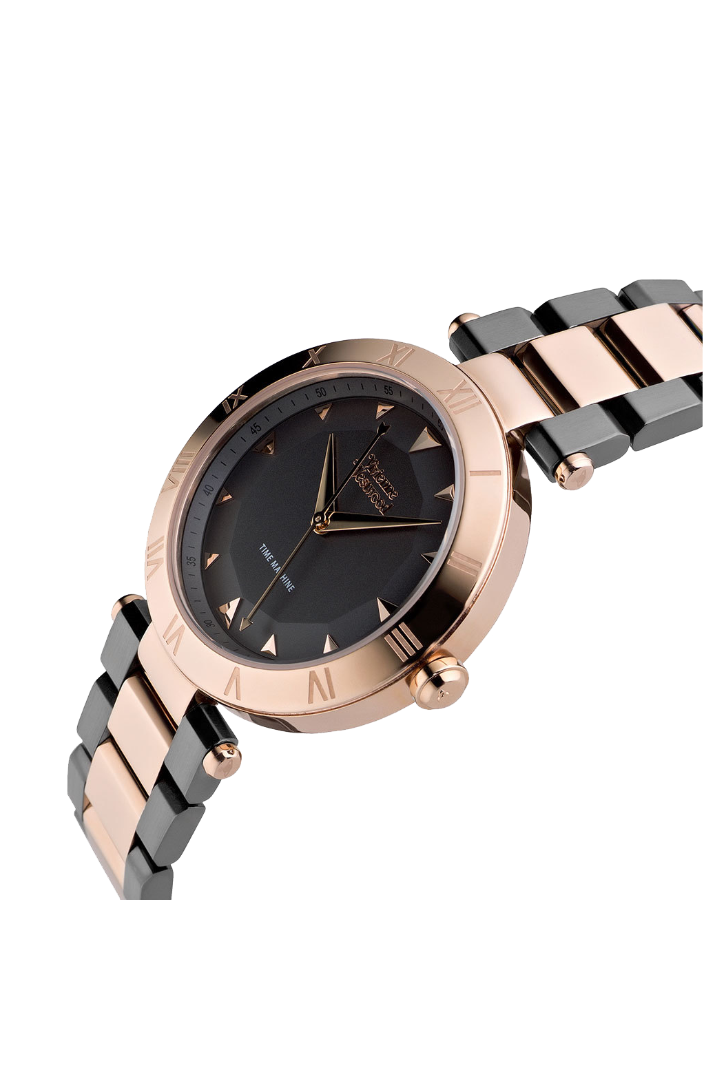 Vivienne Westwood Montagu Black And Rose Gold Tone Ladies Watch