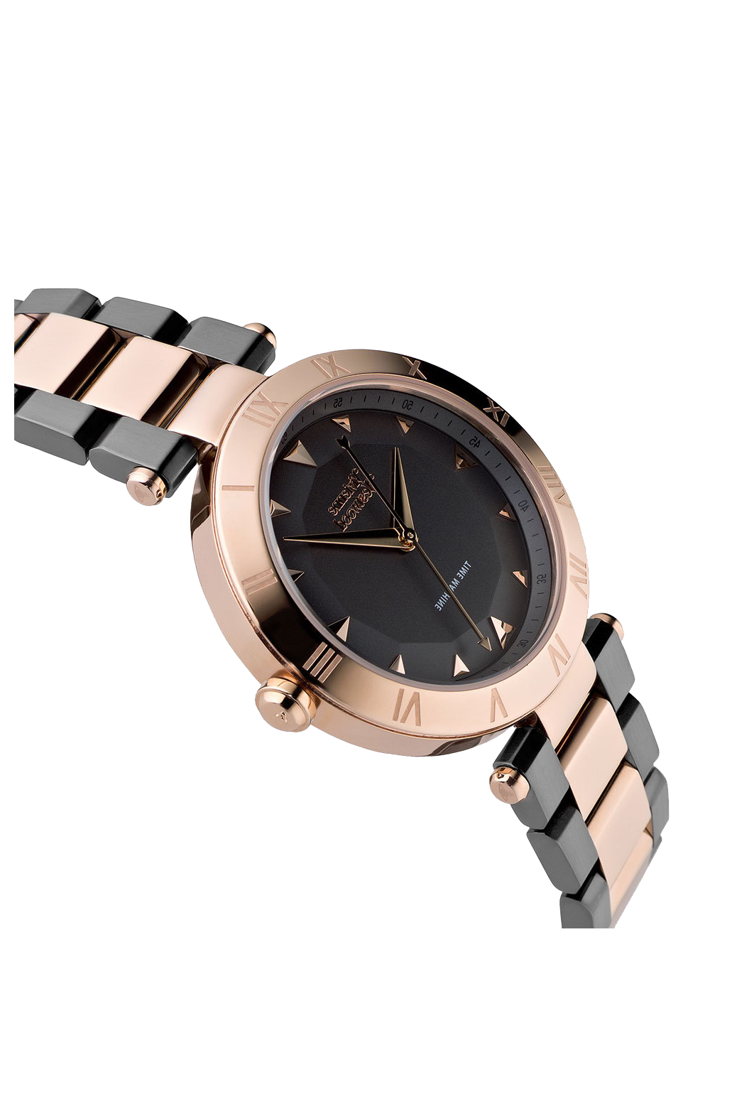 Vivienne Westwood Montagu Black And Rose Gold Tone Ladies Watch